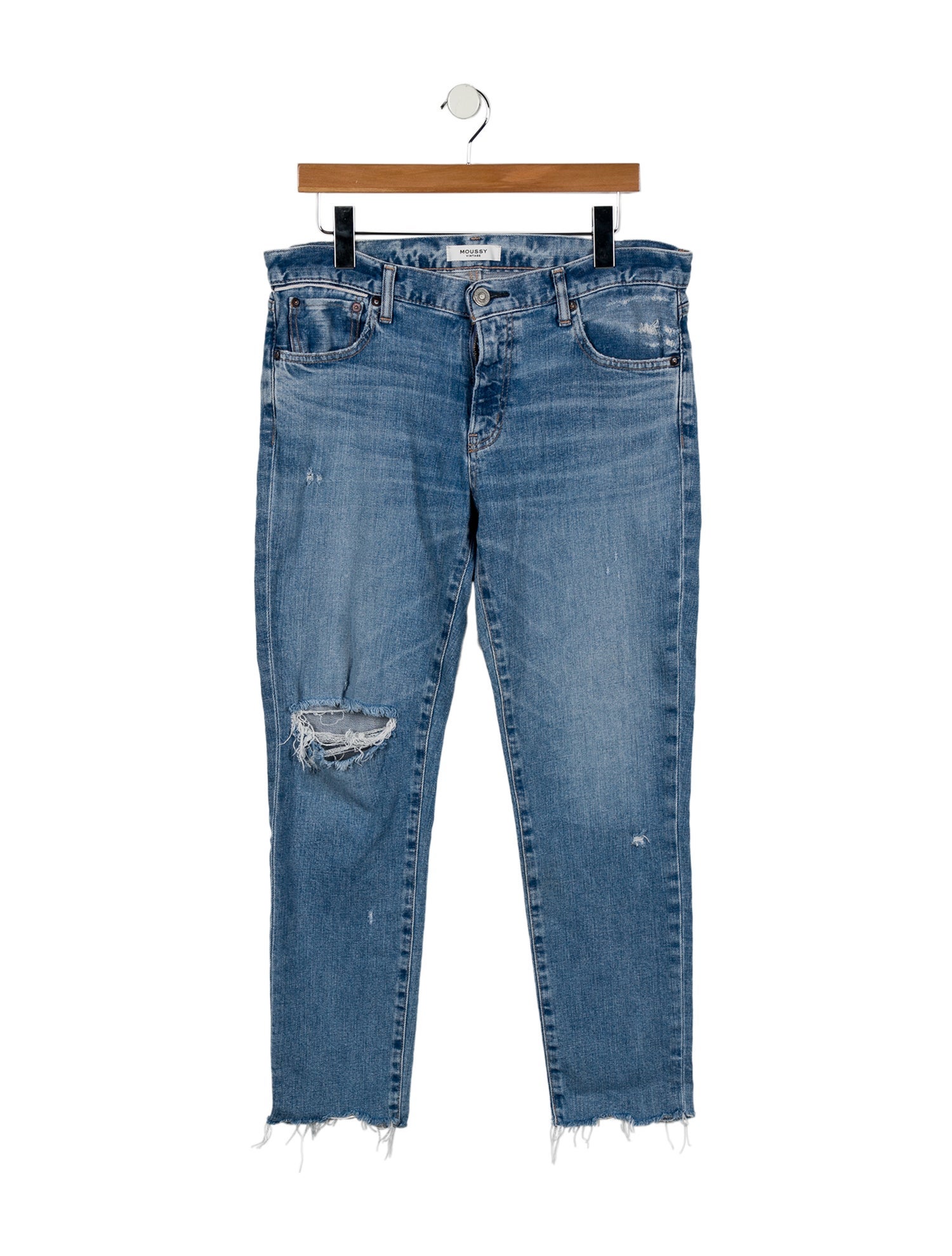 Moussy Mid-Rise Straight Leg Jeans